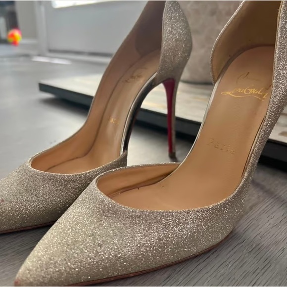 Christian Louboutin Glittering Silver Heels - Picture 7 of 7